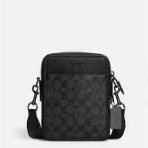 Coach Sullivan Black and Gray Crossbody Bag
